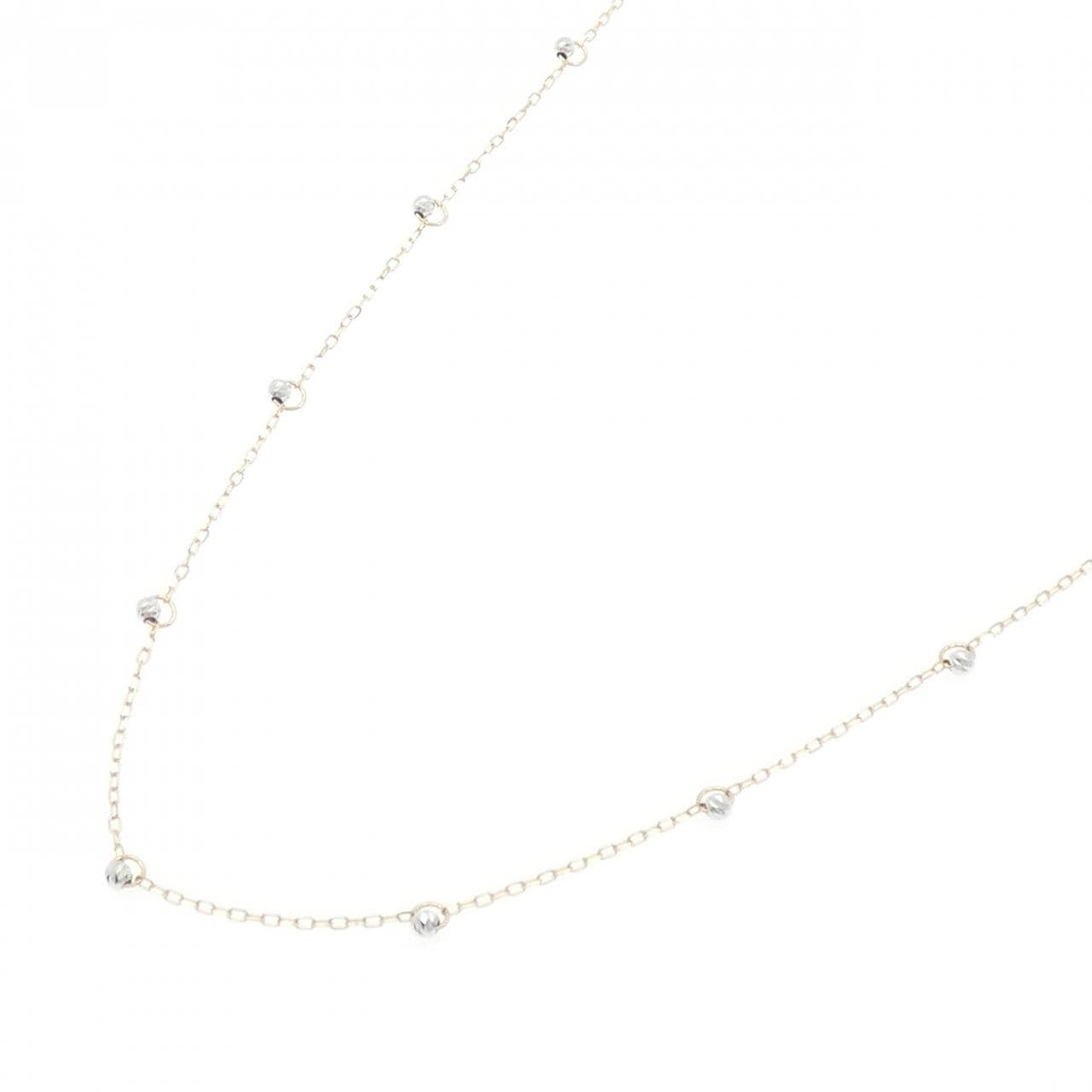 K18YG/PT850 ネックレス