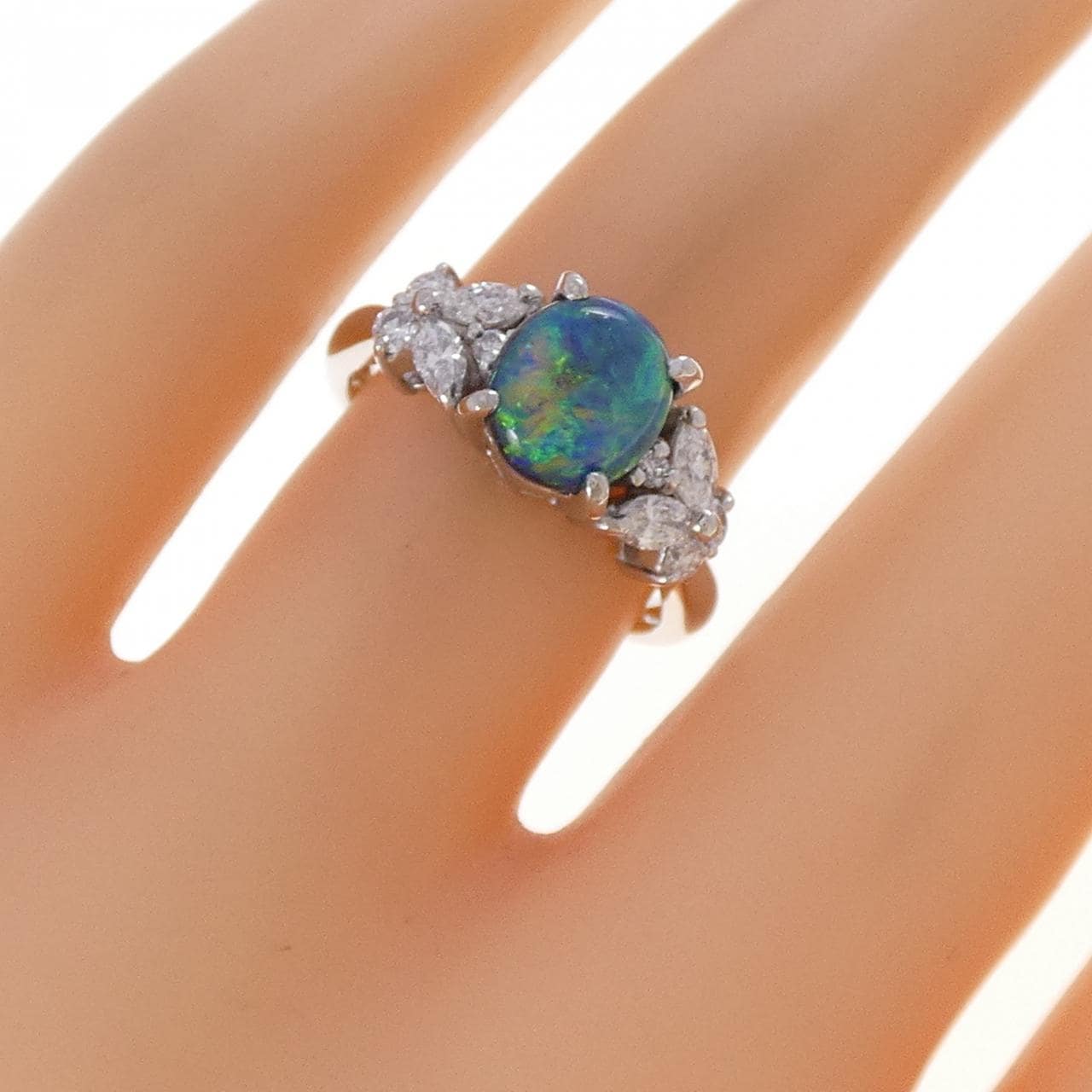 PT900 ブラックオパール リング 1.45CT