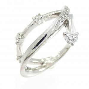 K18WG ダイヤモンド リング 0.10CT
