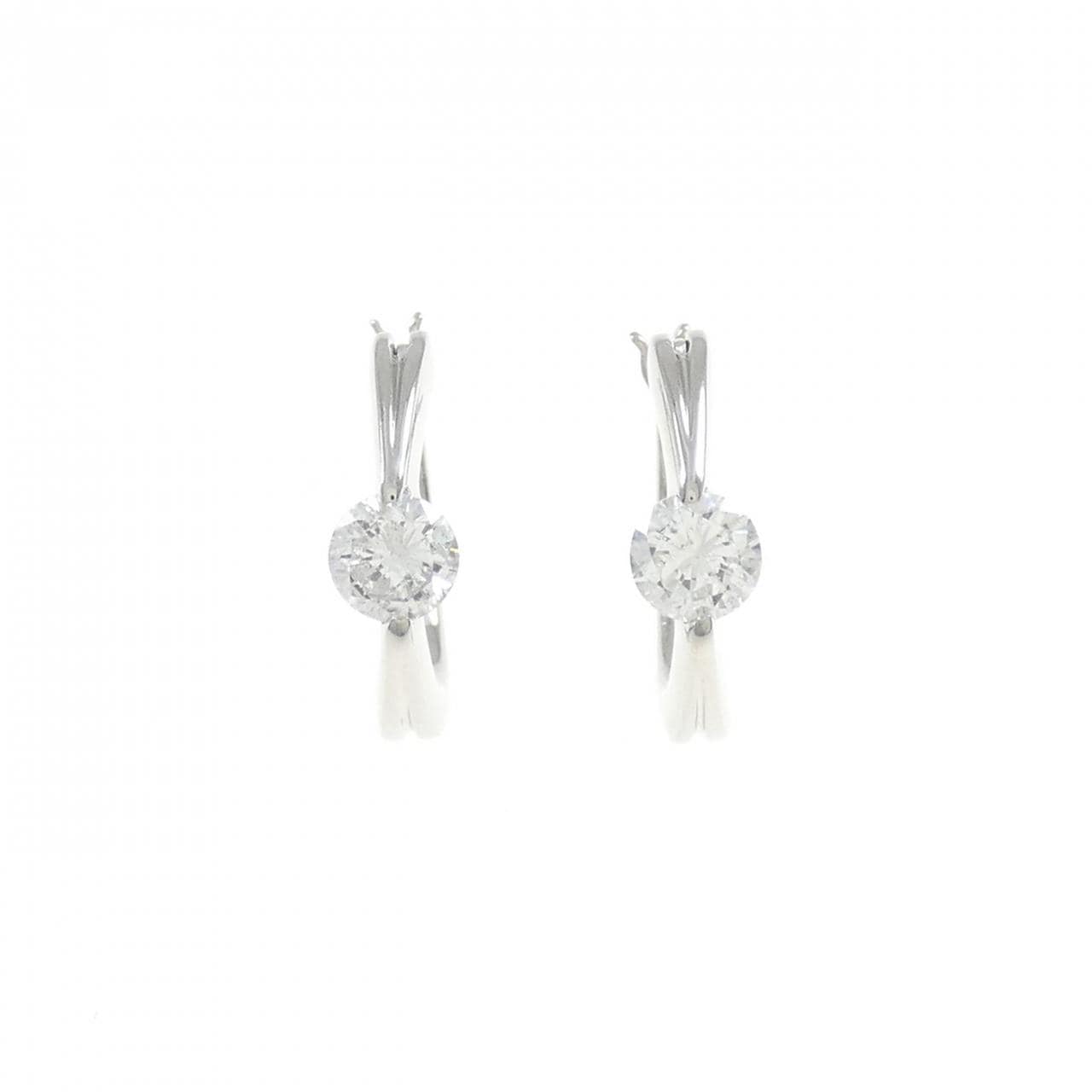 PT ダイヤモンド ピアス 0.56CT