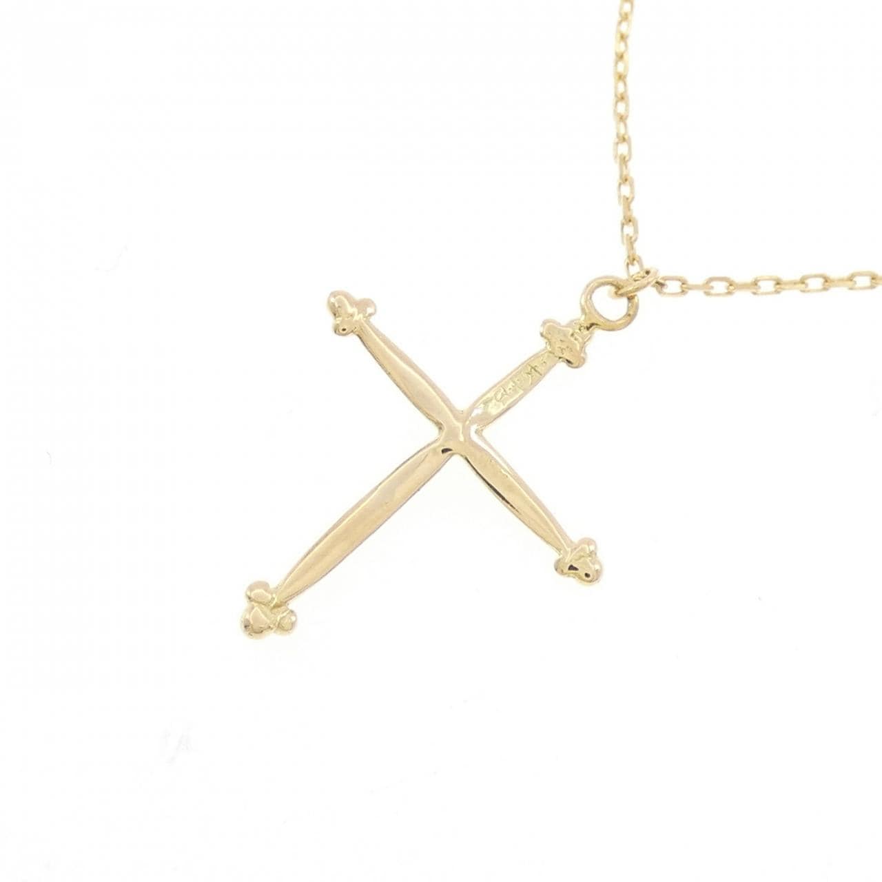 K18YG クロス ネックレス