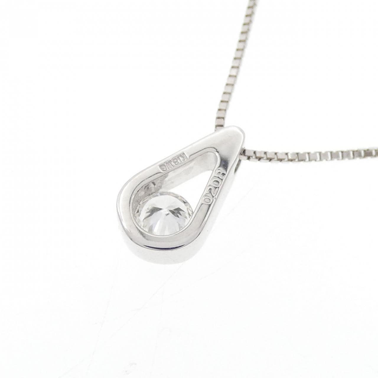 K18WG ダイヤモンド ネックレス 0.208CT