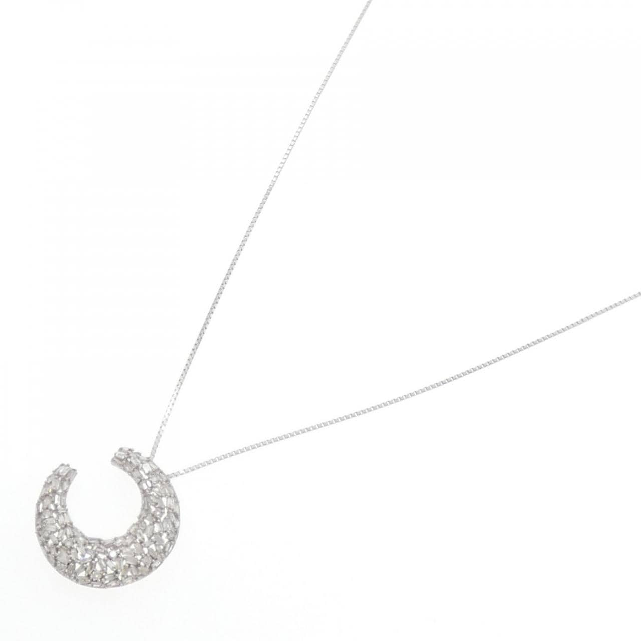 K18WG ダイヤモンド ネックレス 0.50CT