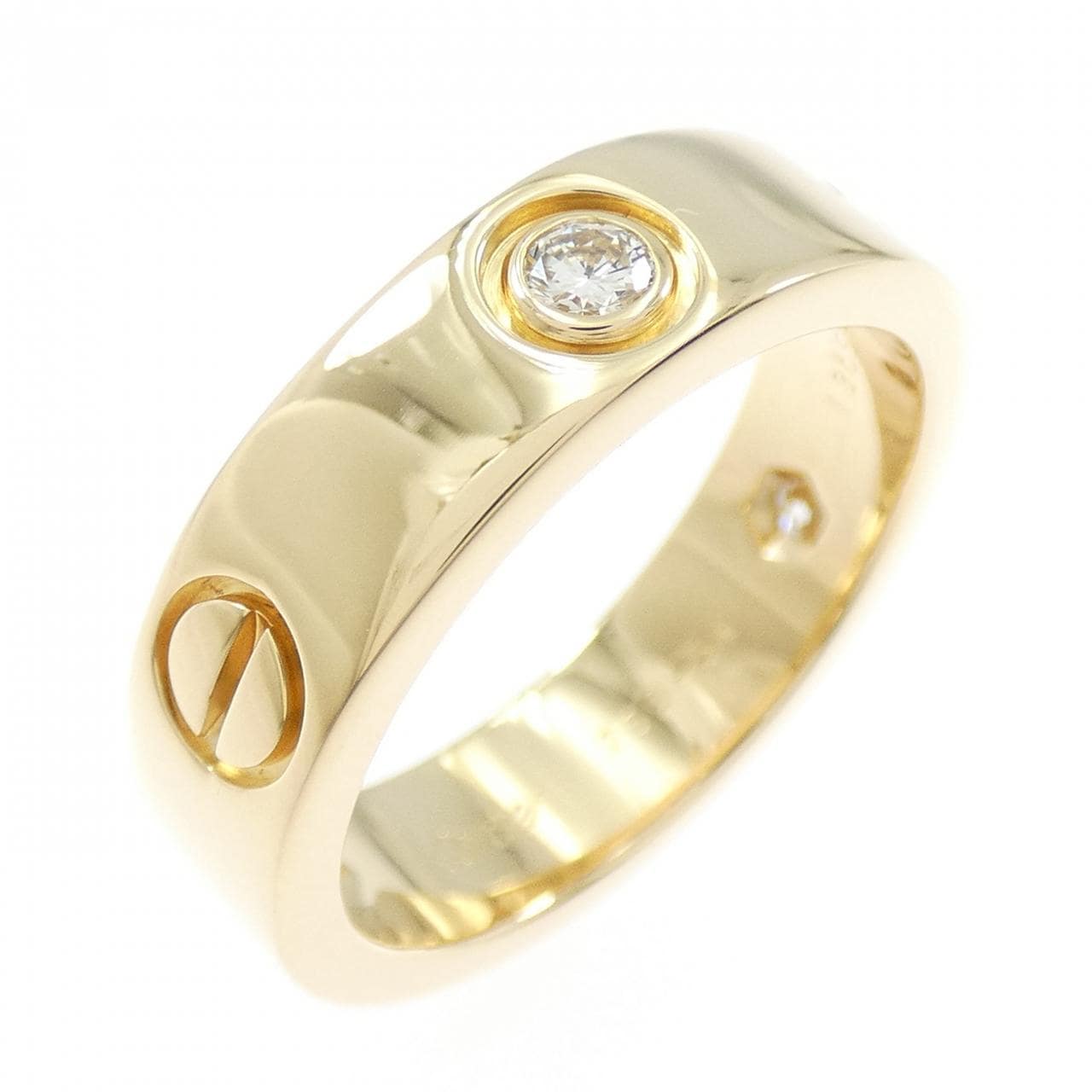 カルティエ ラブ ハーフダイヤ リング