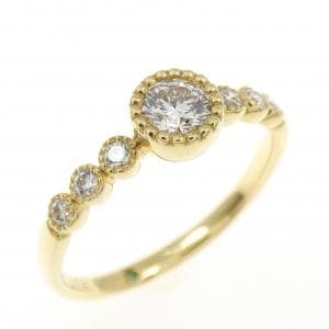 K18YG ダイヤモンド リング 0.212CT