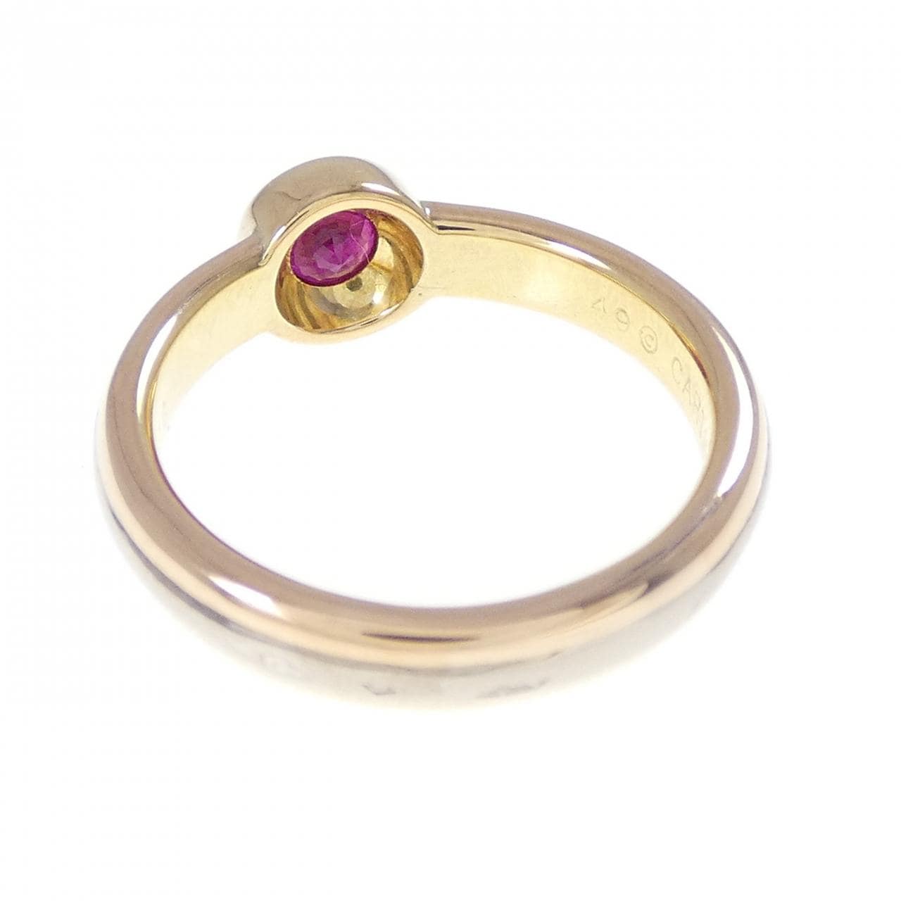 [vintage] Cartier单宝石戒指