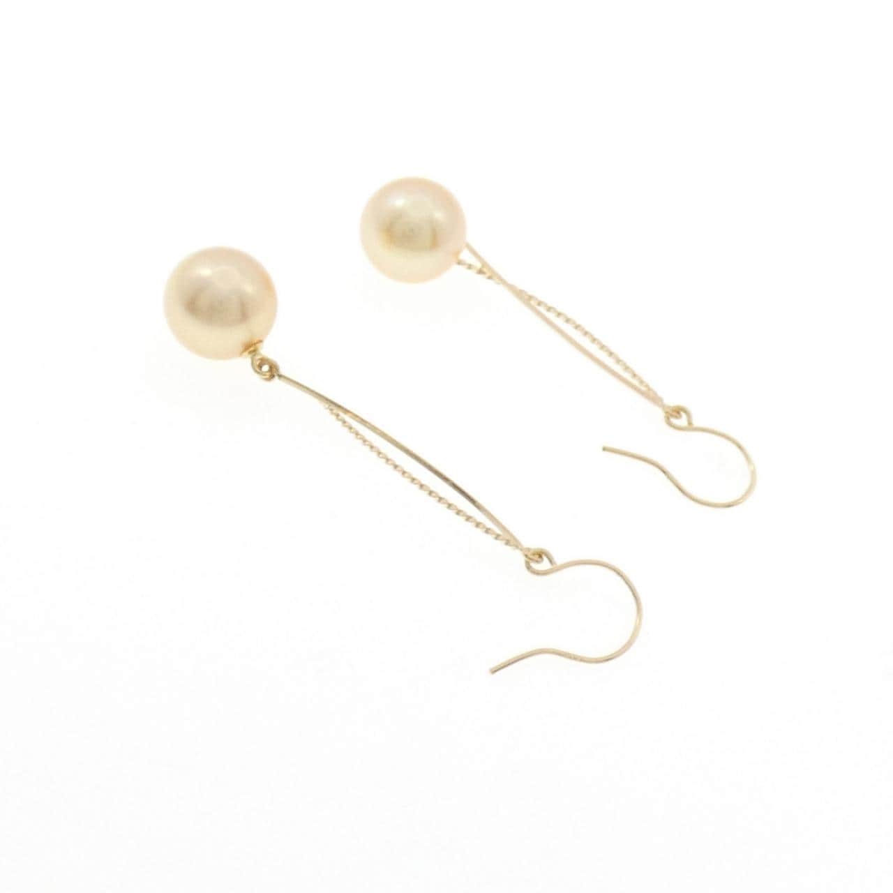 K18YG アコヤパール ピアス 7.7mm