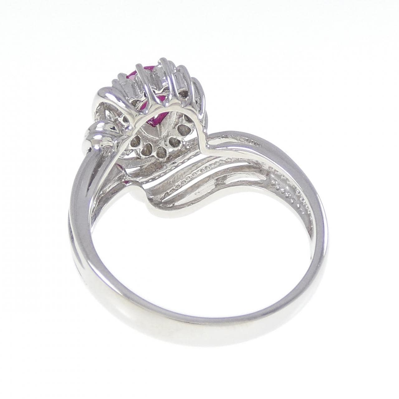 PT900 ルビー リング 0.35CT