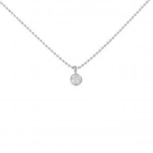 PT900 ソリティア ダイヤモンド ネックレス 0.29CT