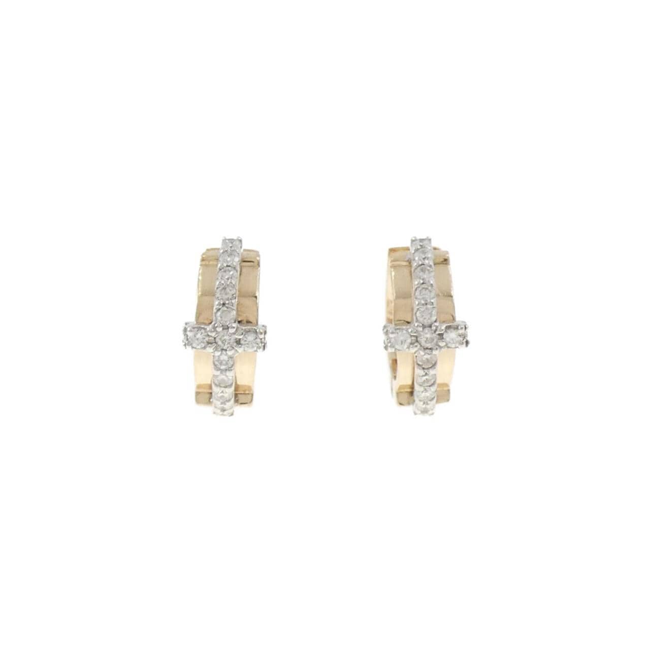 K18PG/K18WG ダイヤモンド ピアス 0.24CT