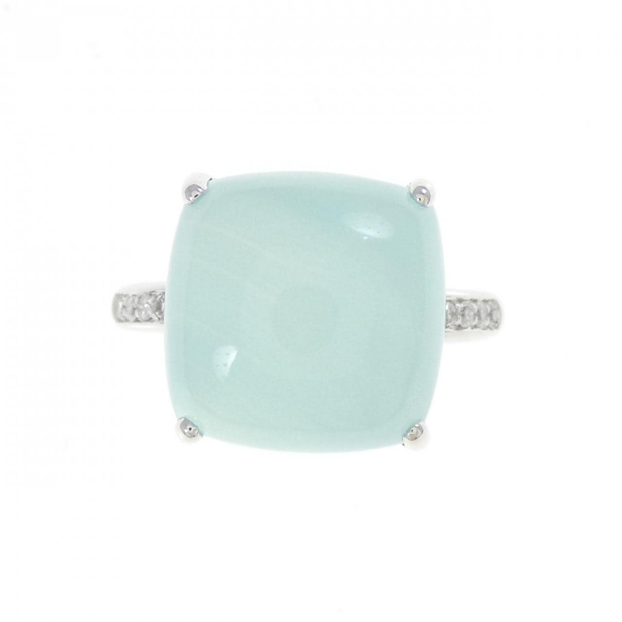 K18WG カラーストーン リング