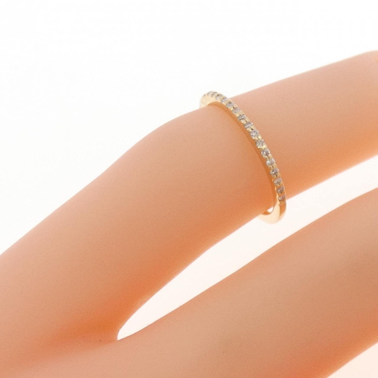 アガット ダイヤモンド ピンキーリング 0.05CT