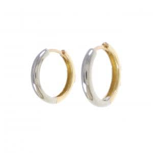 K18YG/PT900 フープ ピアス