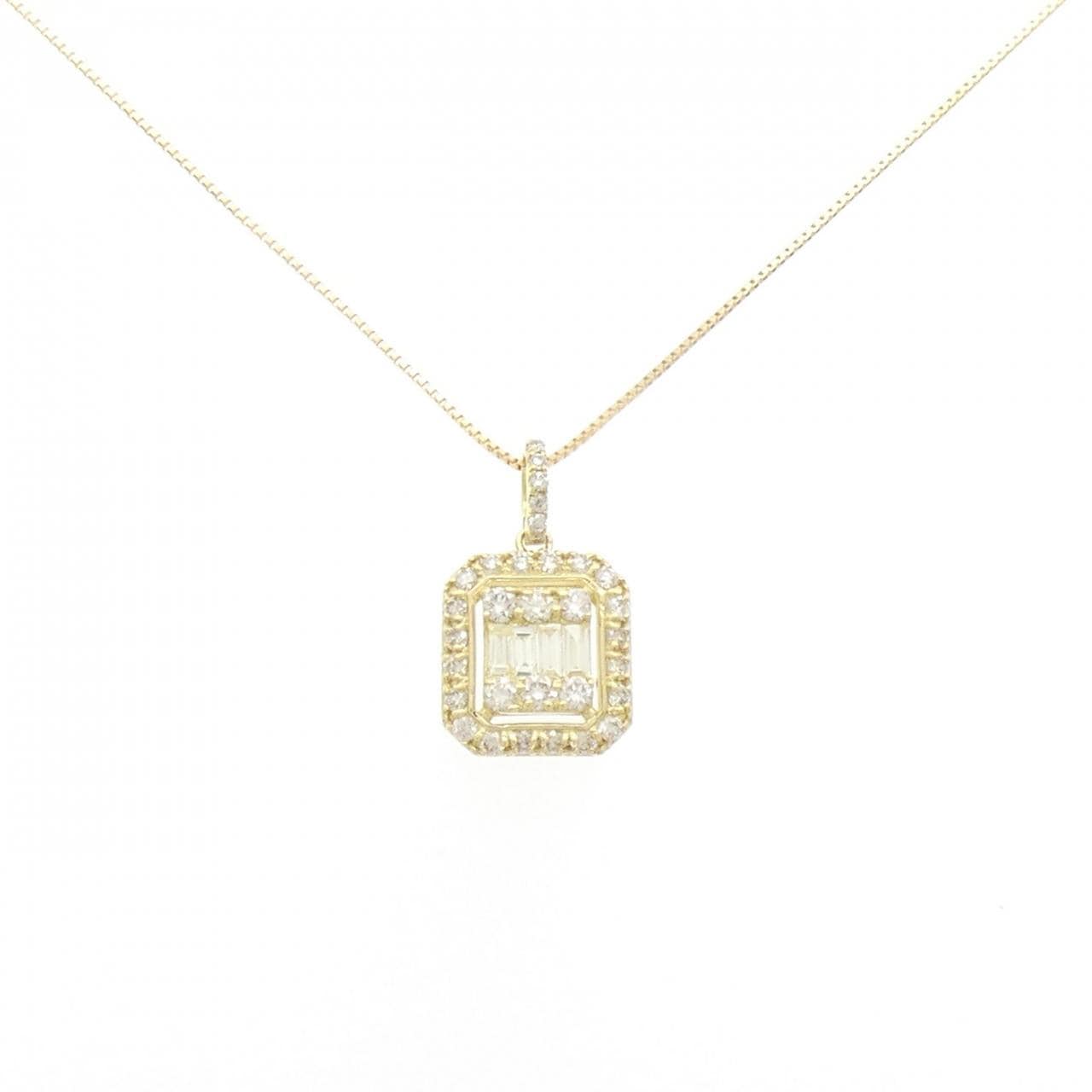 【新品】K18YG ダイヤモンド ネックレス 0.45CT