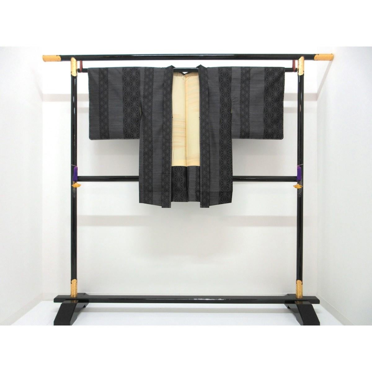 【未使用品】紬　きもの・羽織　２点セット　裄丈Ｓ寸【横双大島紬】