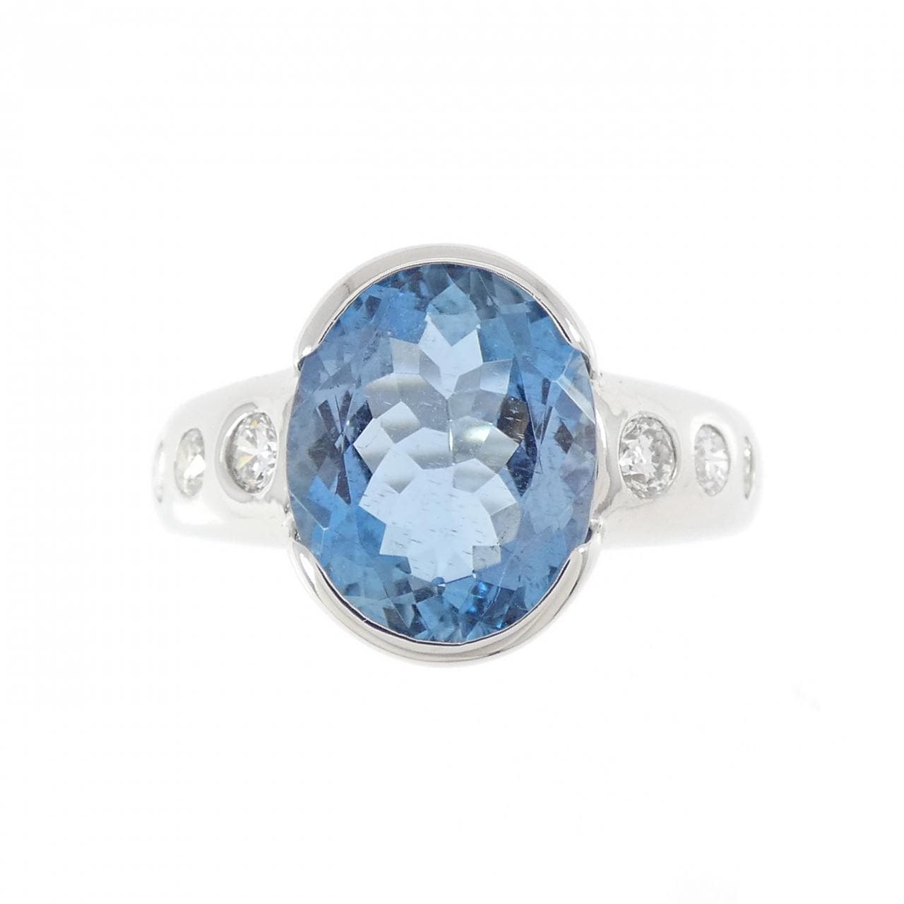 PT900 アクアマリン リング 3.23CT