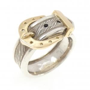 【ヴィンテージ】エルメス ホールマーク/18KYG リング