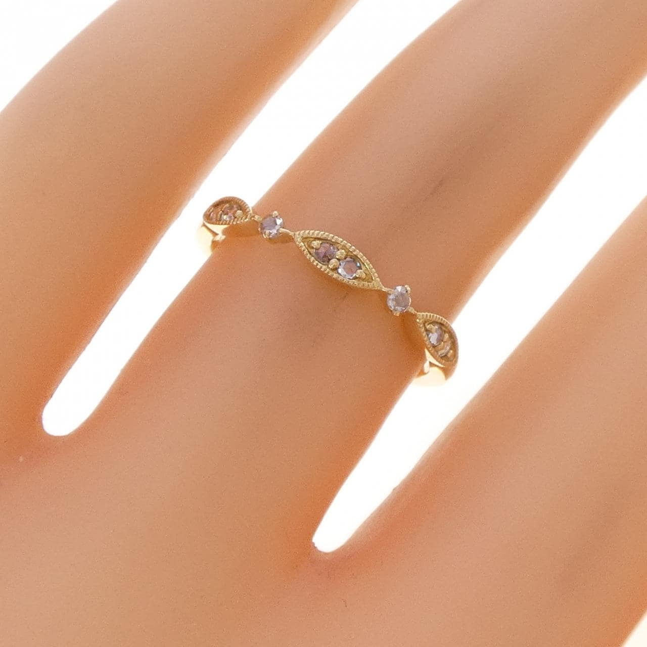 K18YG ダイヤモンド リング 0.06CT
