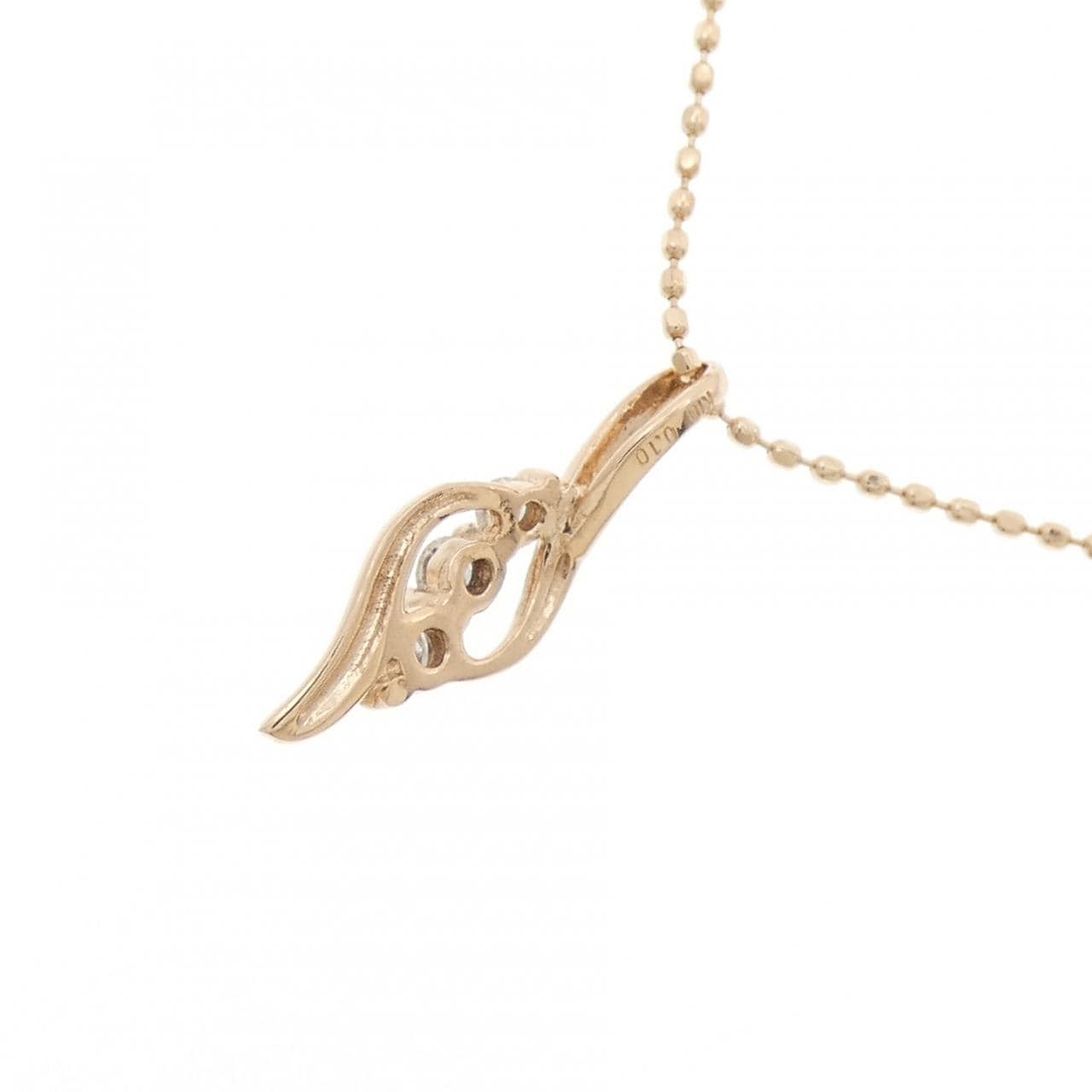 K10PG ダイヤモンド ネックレス 0.10CT