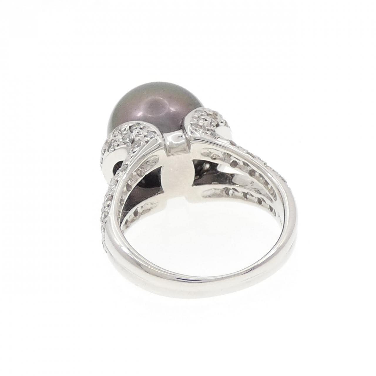 PT900 黒蝶パール リング 12.3mm