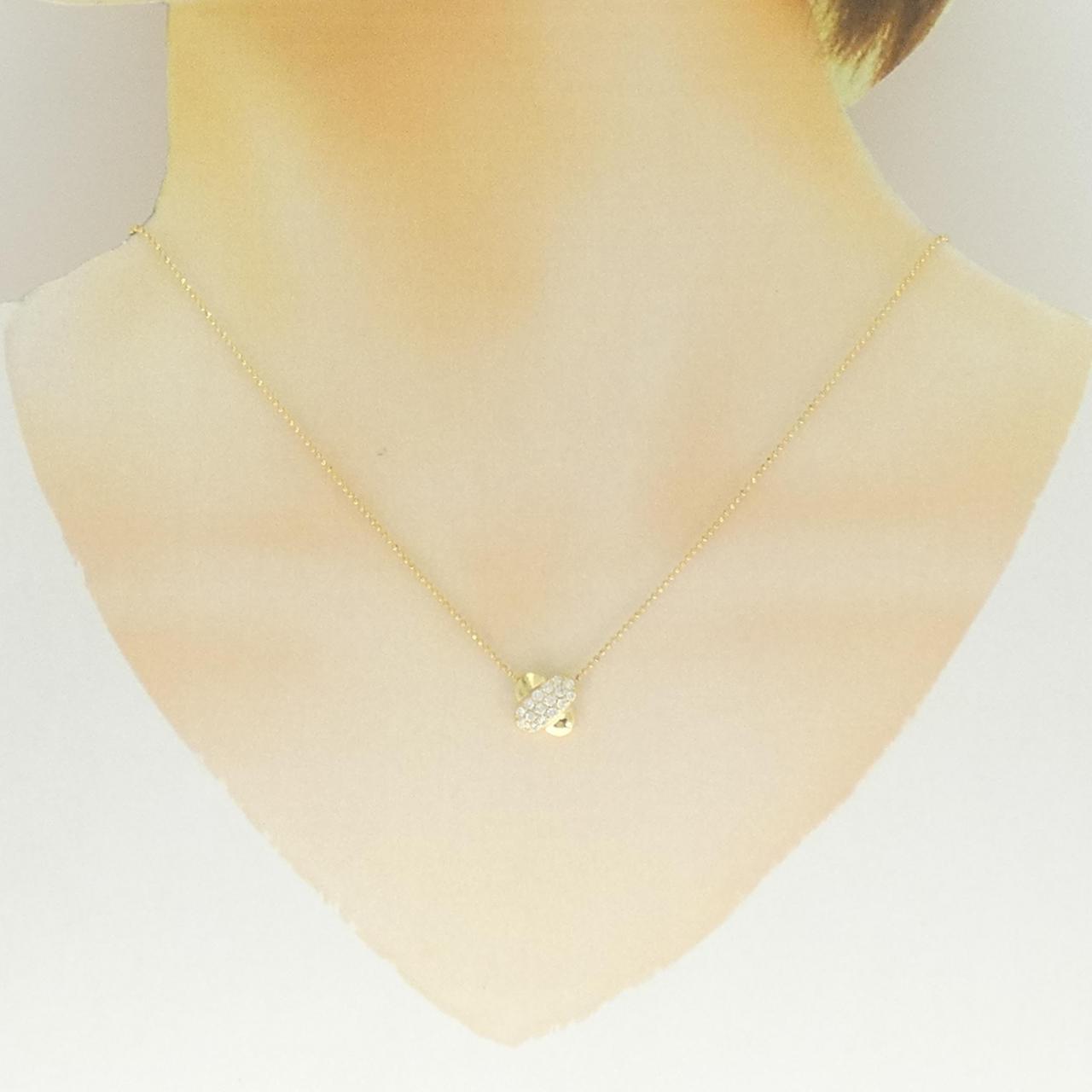 K18YG ダイヤモンド ネックレス 0.25CT