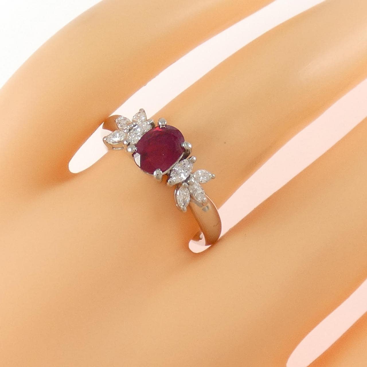 PT900 ルビー リング