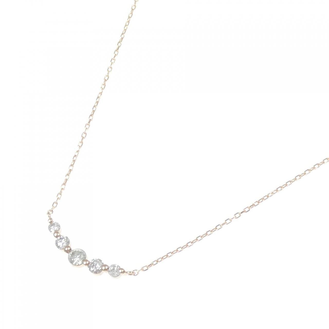 K18PG ダイヤモンド ネックレス 0.30CT