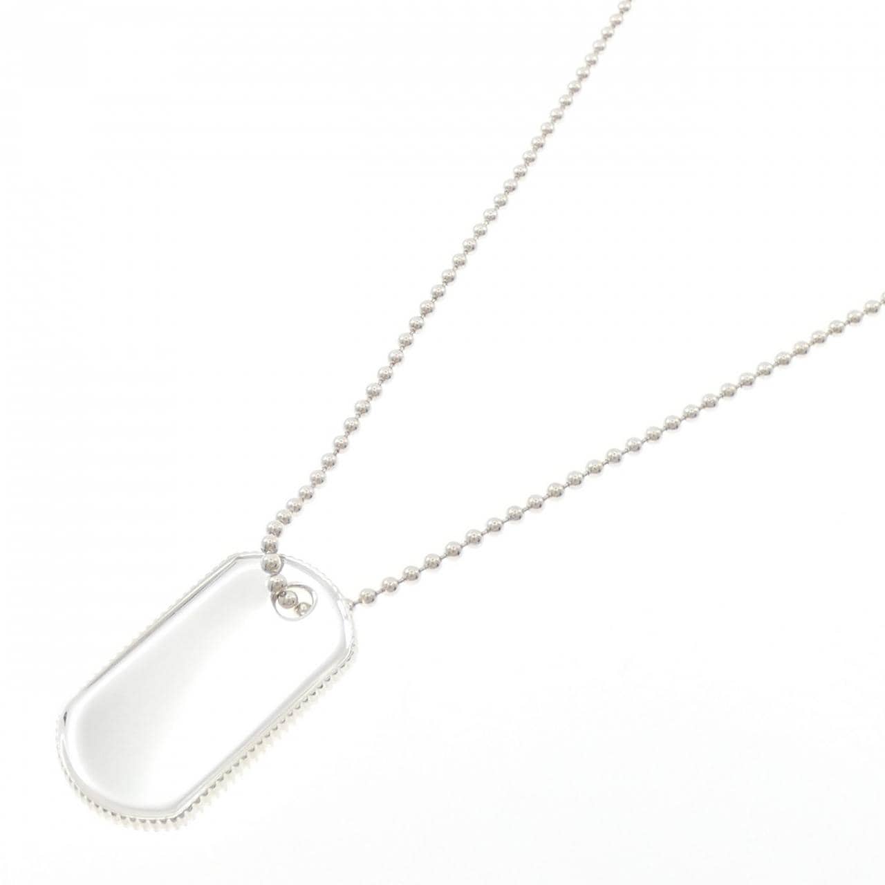 ティファニー コインエッジドックタグ ネックレス