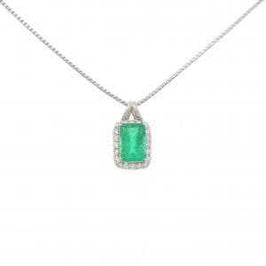 PT900/PT850 エメラルド ネックレス 1.96CT
