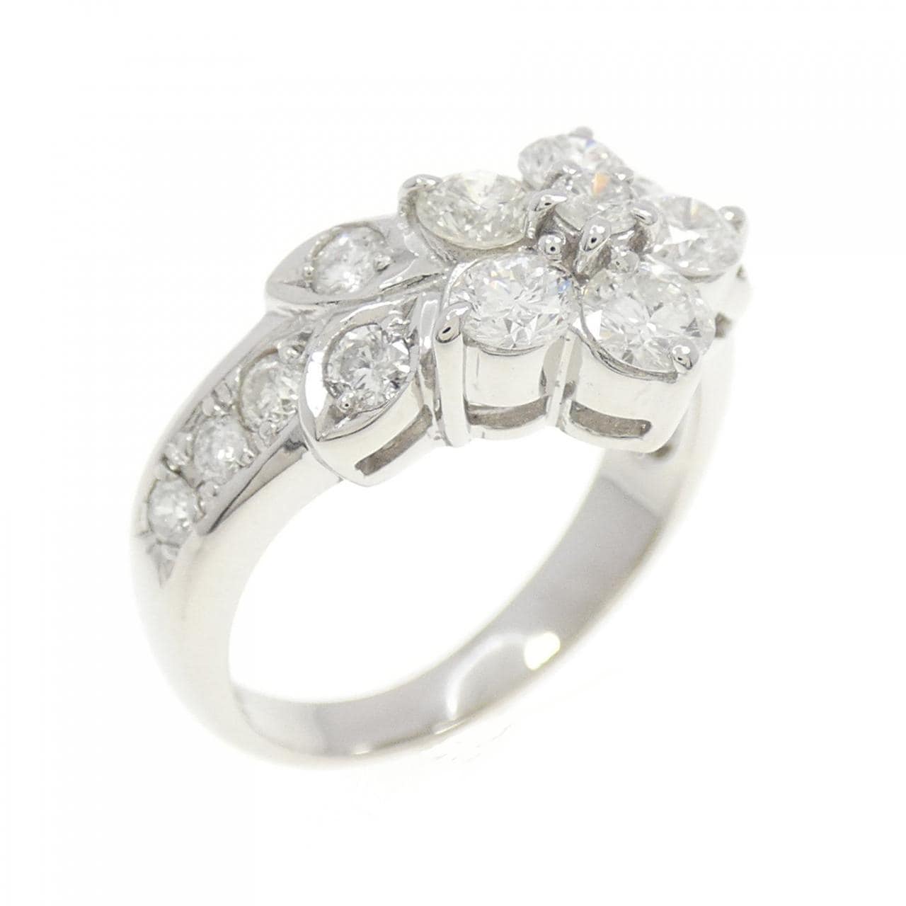 PT900 フラワー ダイヤモンド リング 1.00CT