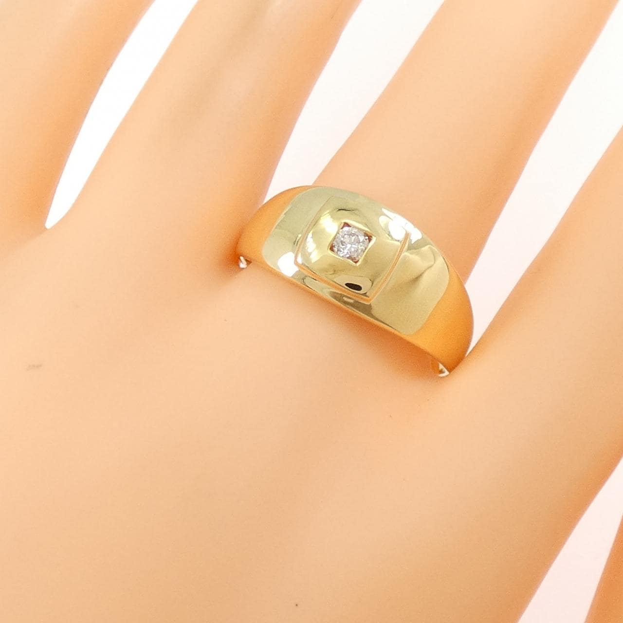 【新品】K18YG ダイヤモンド リング 0.10CT