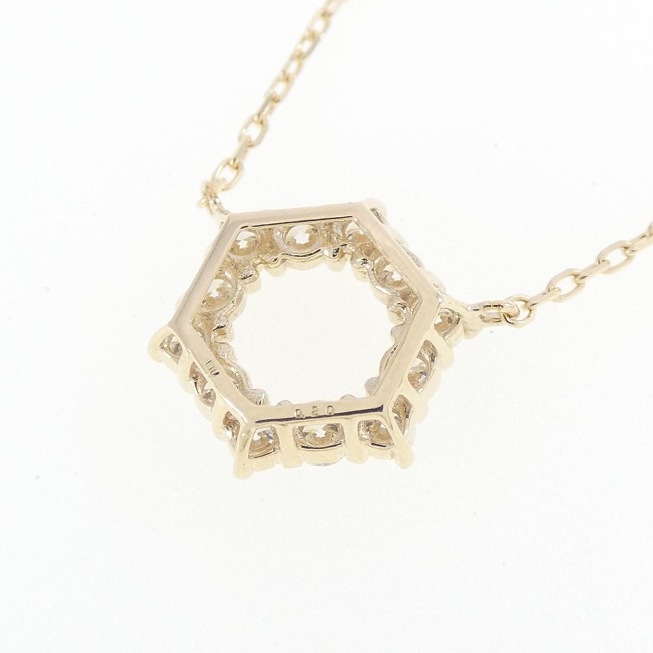 【リメイク】K10YG ダイヤモンド ネックレス 0.20CT