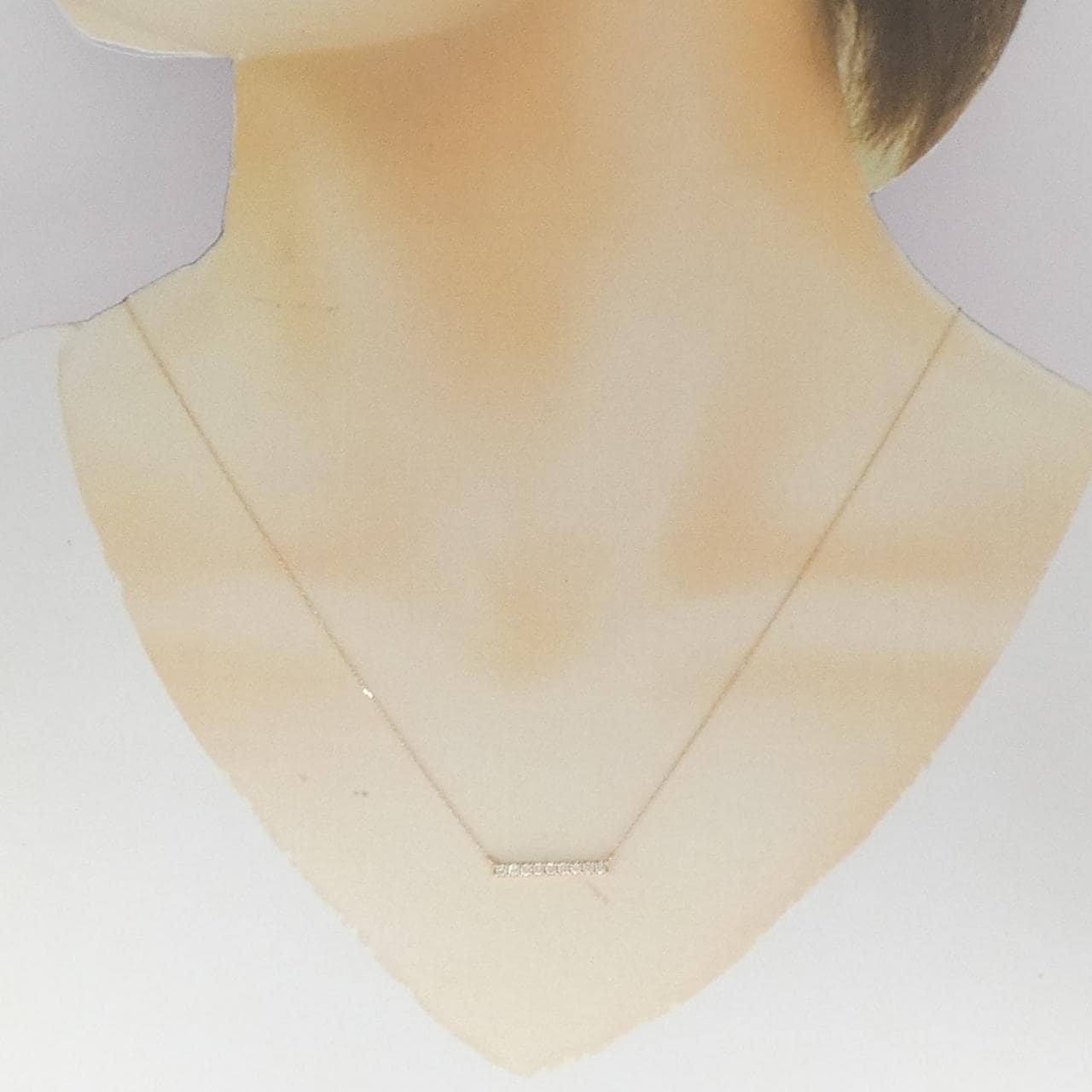 K18PG ダイヤモンド ネックレス 0.20CT
