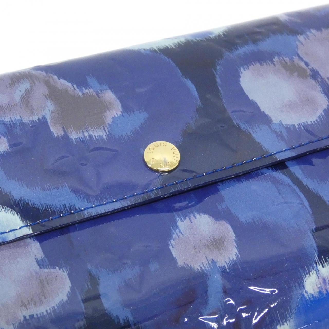 ルイヴィトン モノグラム ヴェルニ フラワー イカット ポルトフォイユ サラ M90021 財布