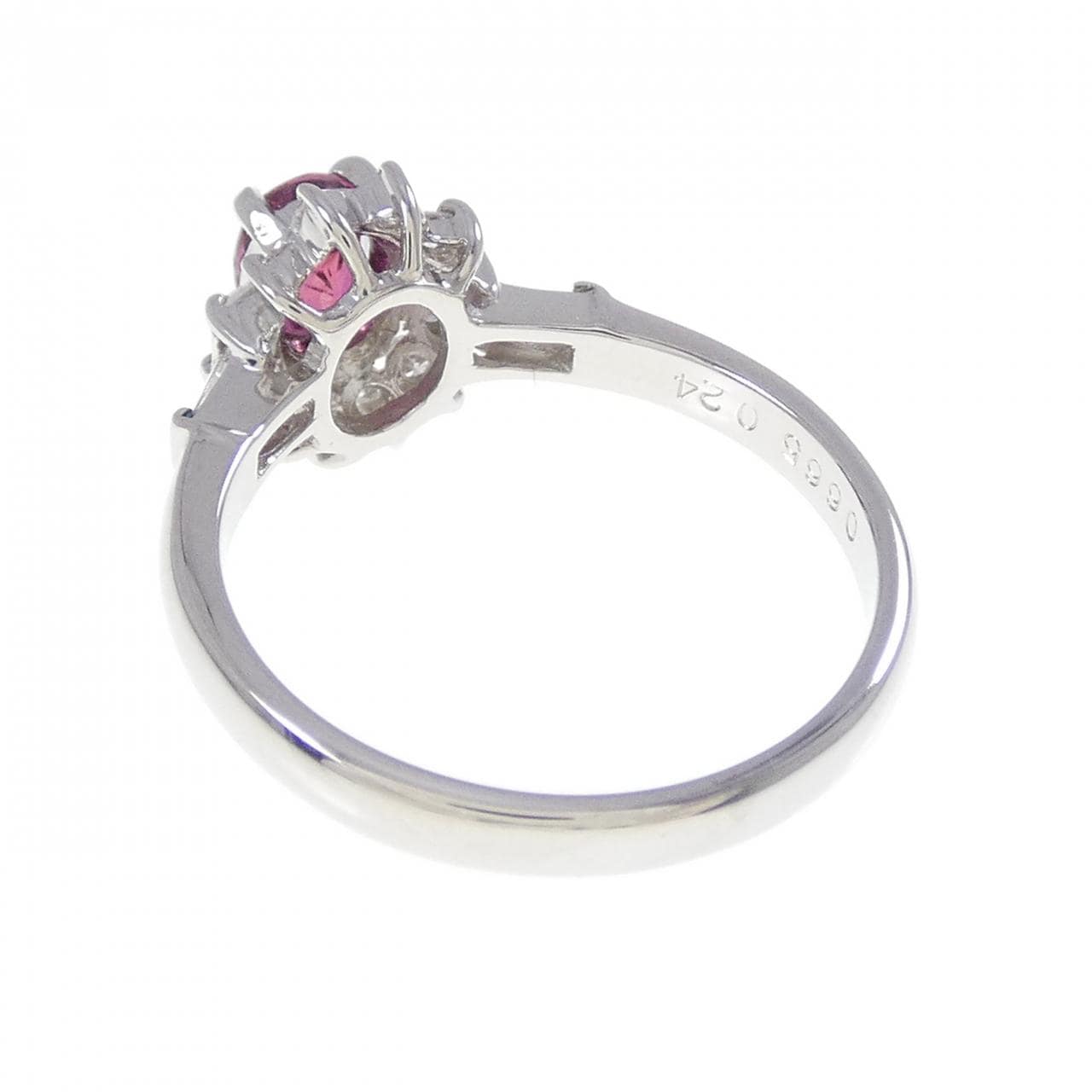 PT900 ルビー リング 0.665CT