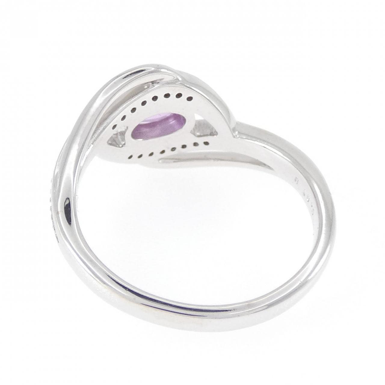 K18WG サファイヤ リング 0.61CT