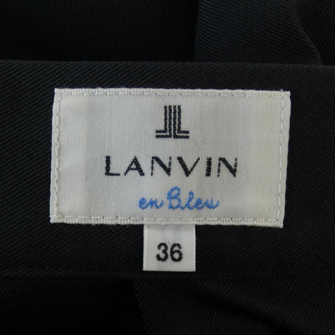 LANVIN欧姆蓝蓝兰文蓝裙