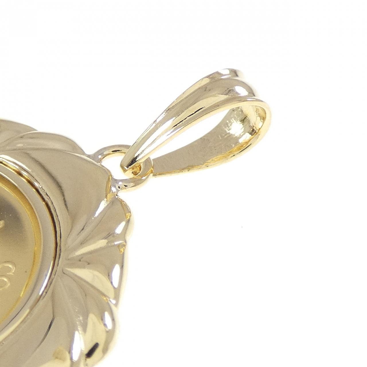 K18YG(枠) コイン ペンダント