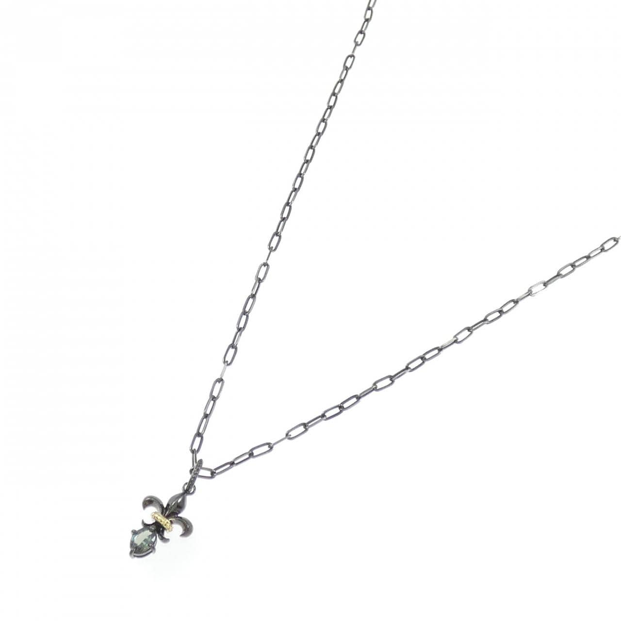 K18BG/K18 アレキサンドライト ネックレス 0.143CT
