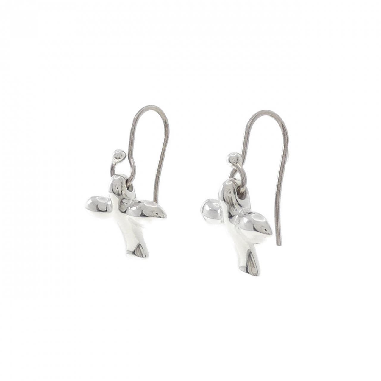 TIFFANY 925 Silver/585WG Earrings