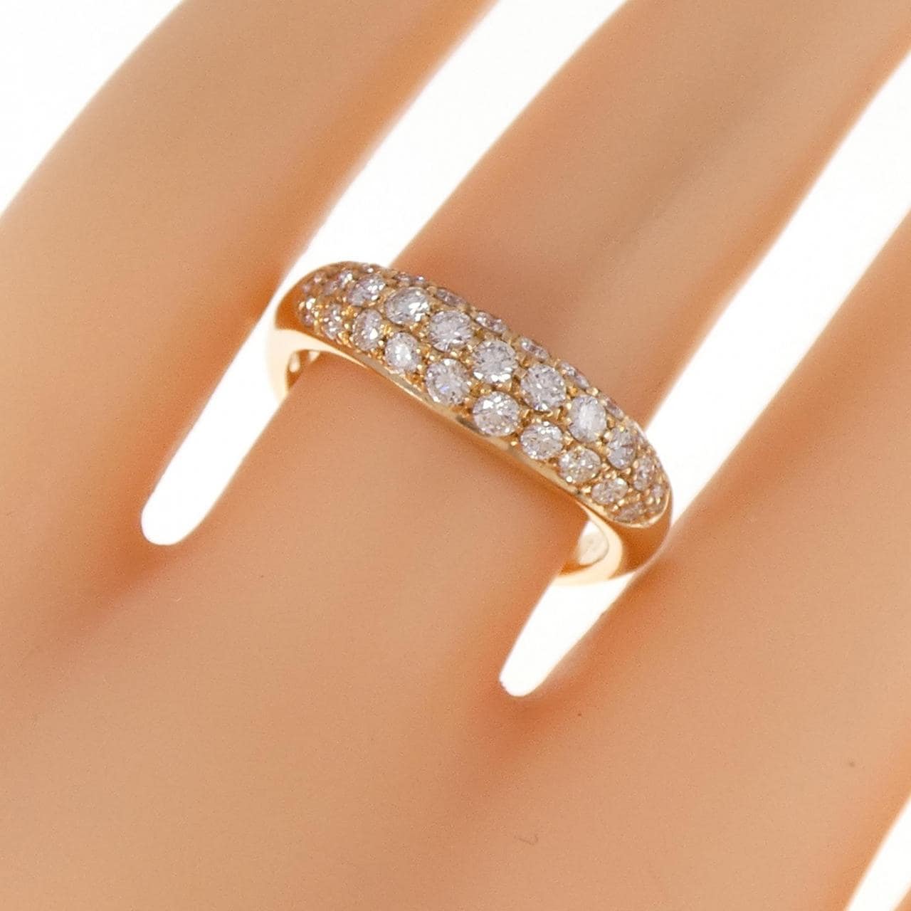 K18PG ダイヤモンド リング 0.70CT