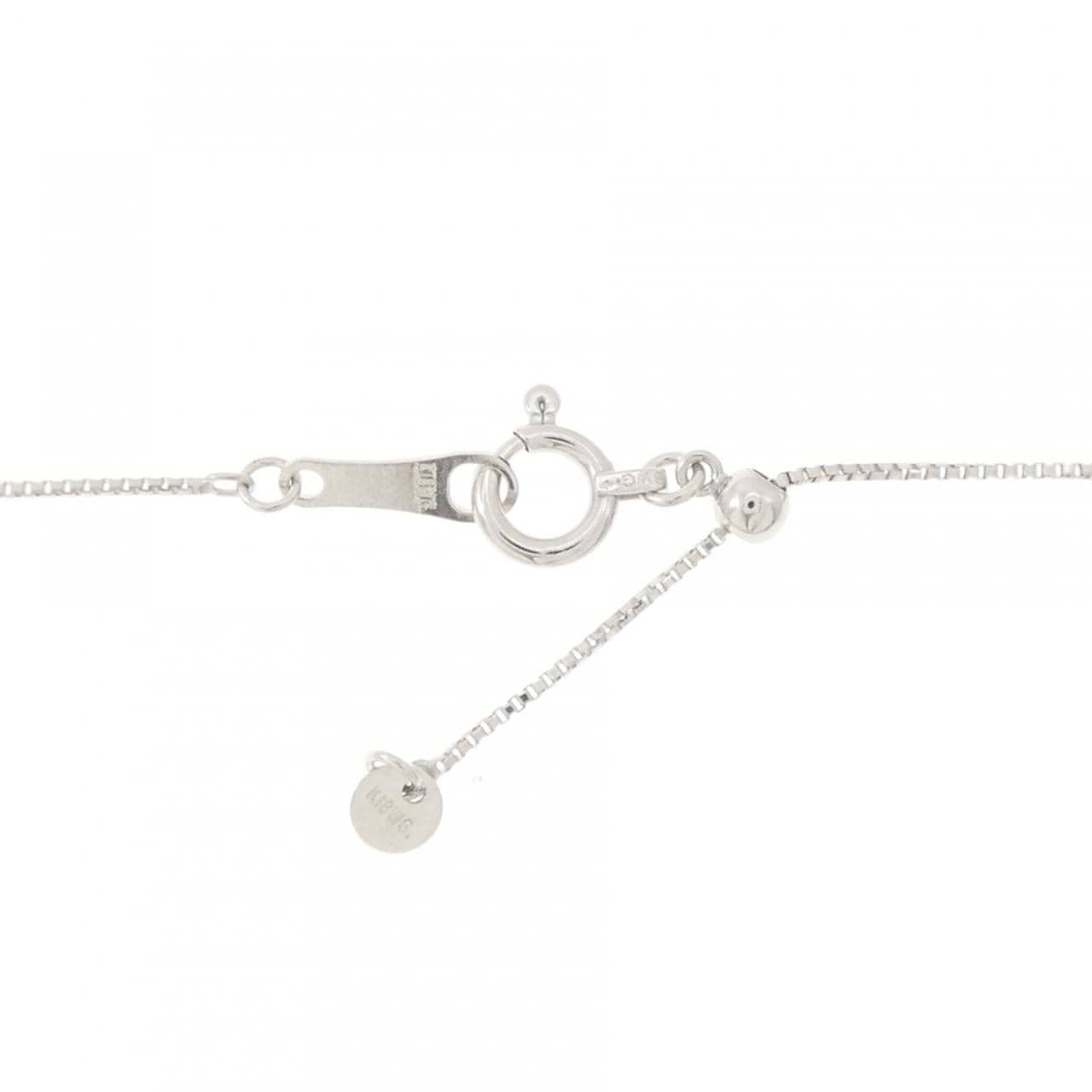 K18WG ダイヤモンド ネックレス 0.20CT
