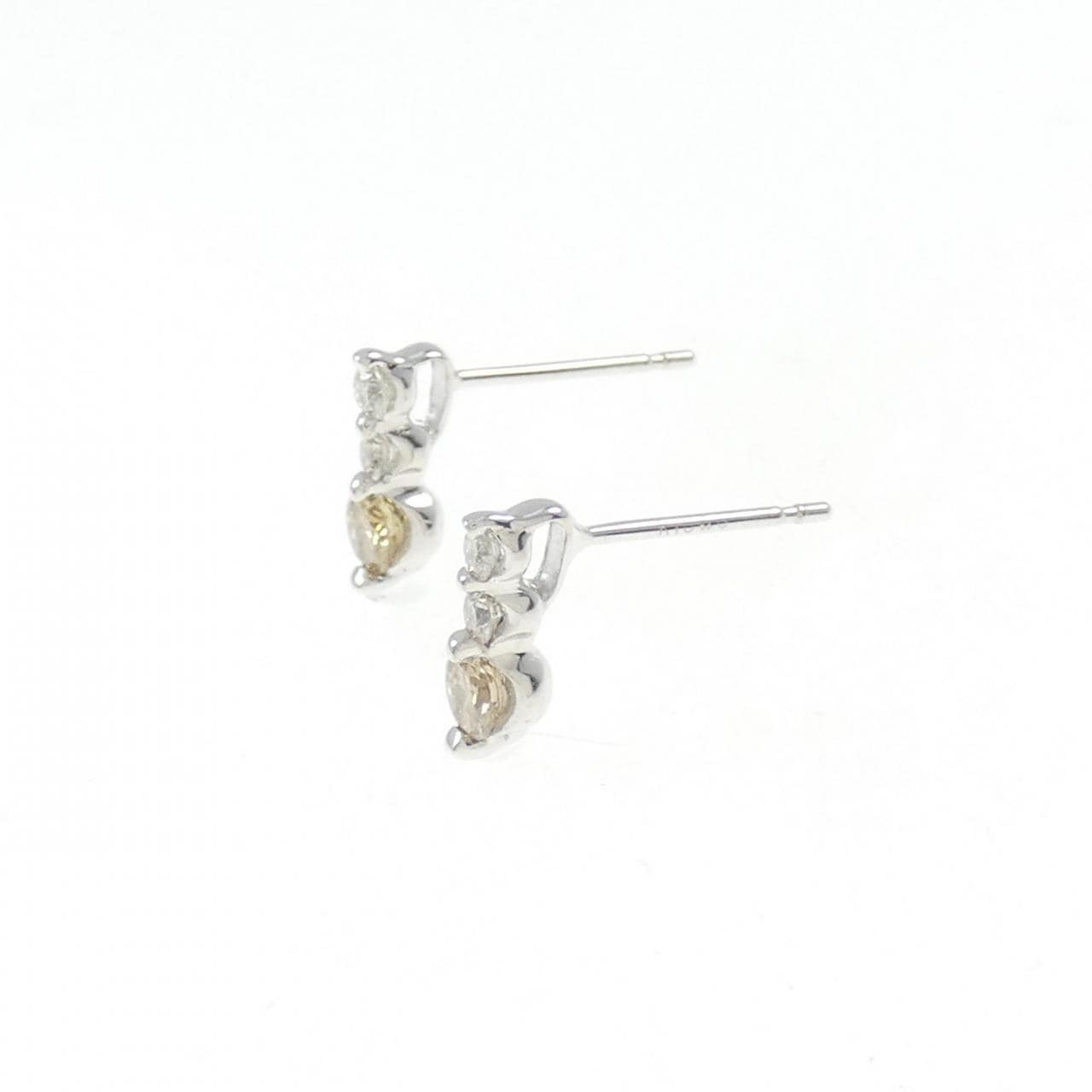 K18WG ダイヤモンド ピアス 0.30CT