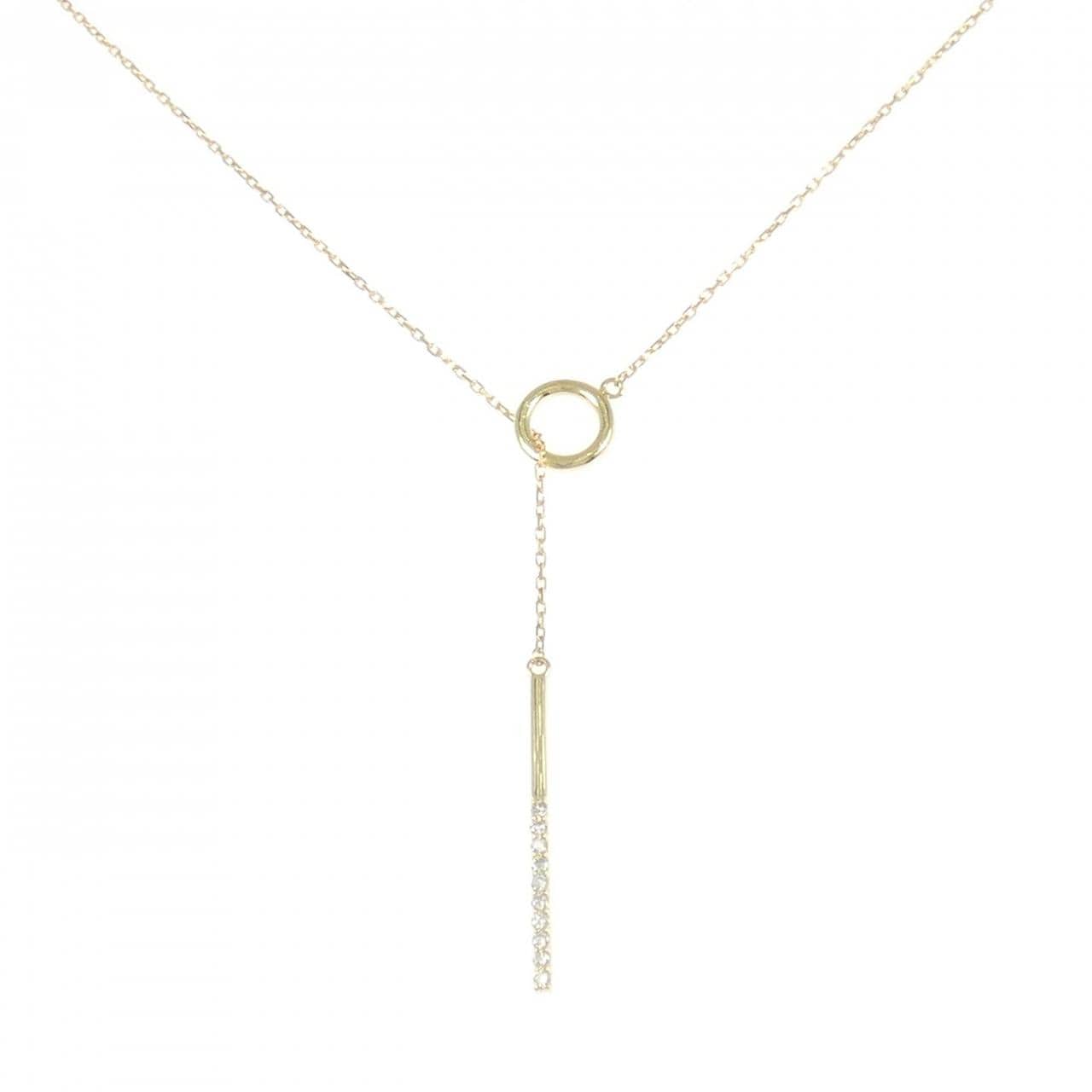 K18YG ダイヤモンド ネックレス 0.10CT