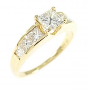 K18YG ダイヤモンド リング 1.24CT