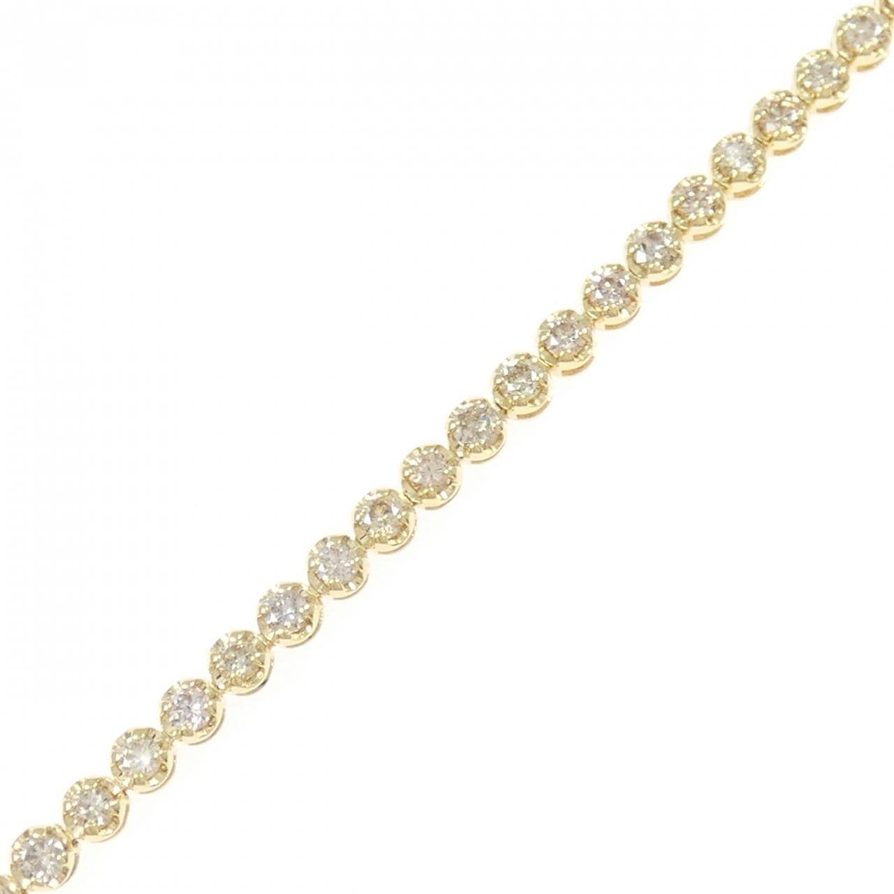 K18YG ダイヤモンド ブレスレット 2.00CT