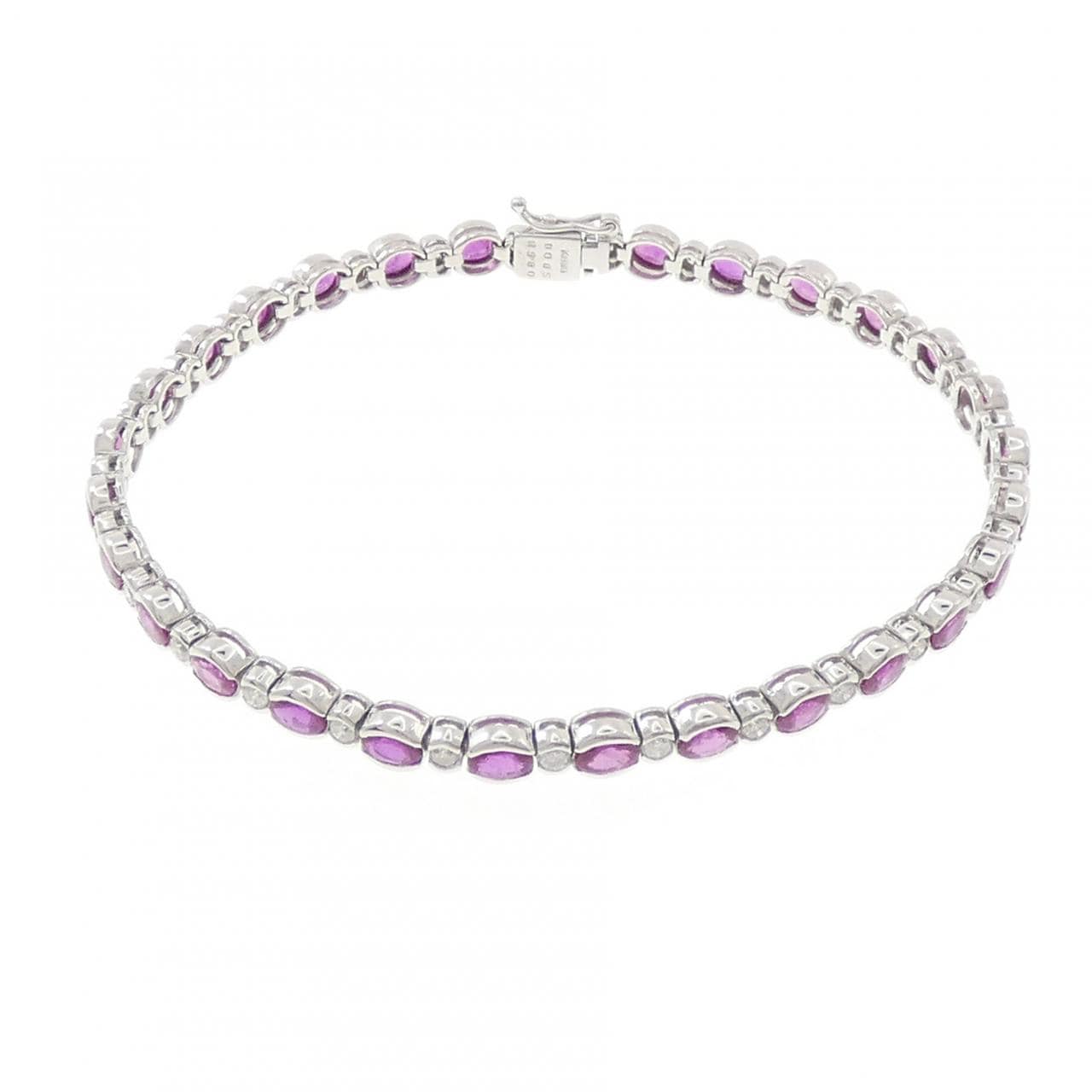 K18WG ルビー ブレスレット 5.85CT