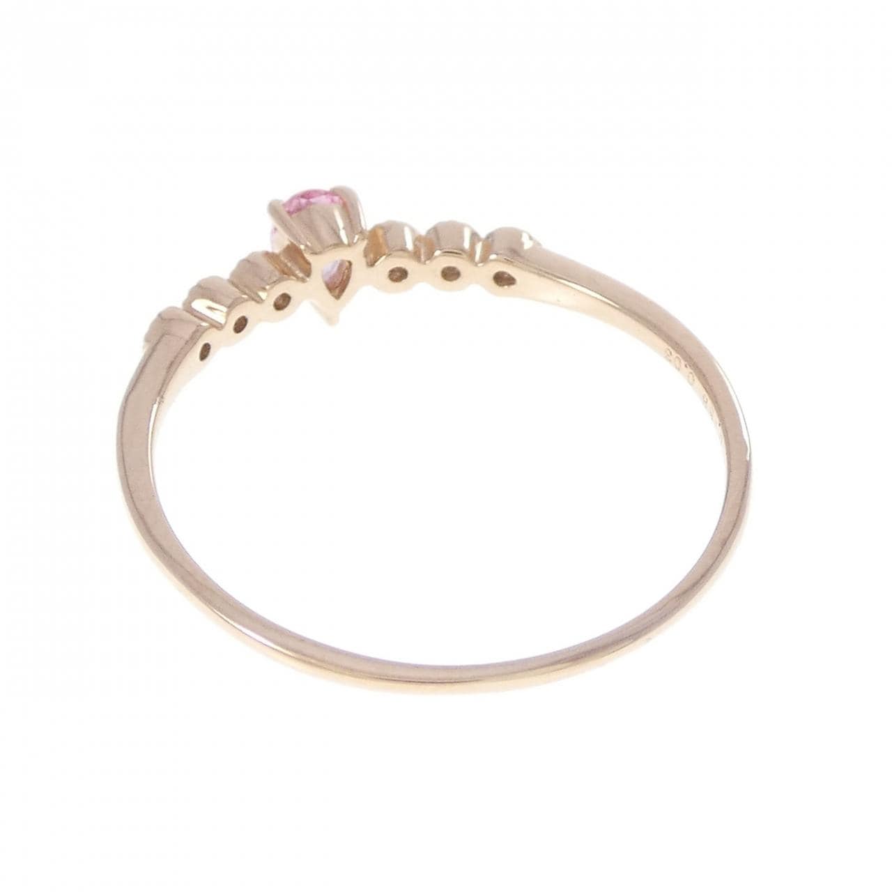 K18PG サファイヤ リング 0.158CT