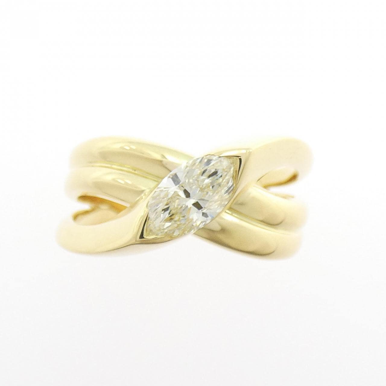 K18YG ダイヤモンド リング 0.652CT