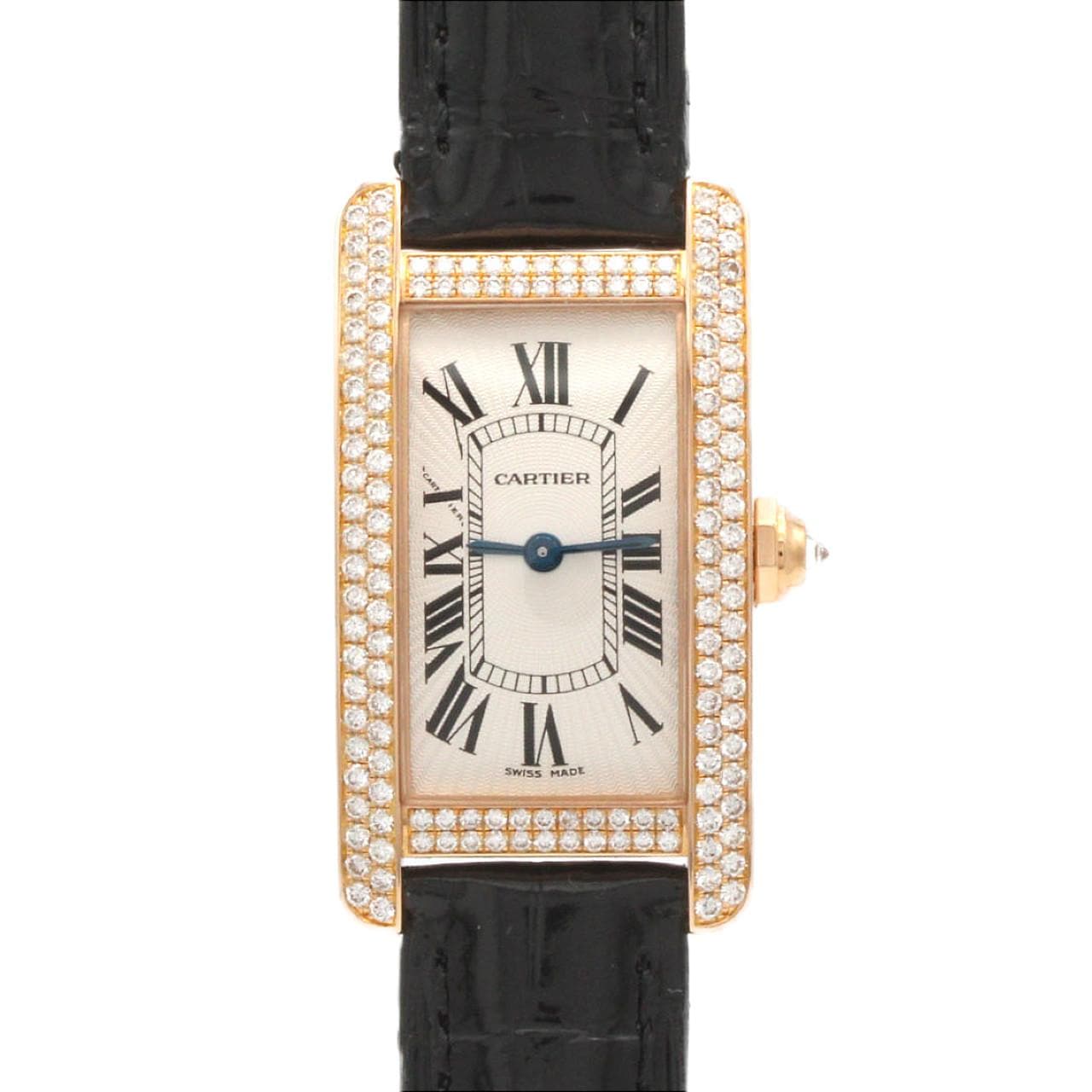 カルティエ タンクアメリカンSM PG/クロス2D WB704651 PG･RG クォーツ